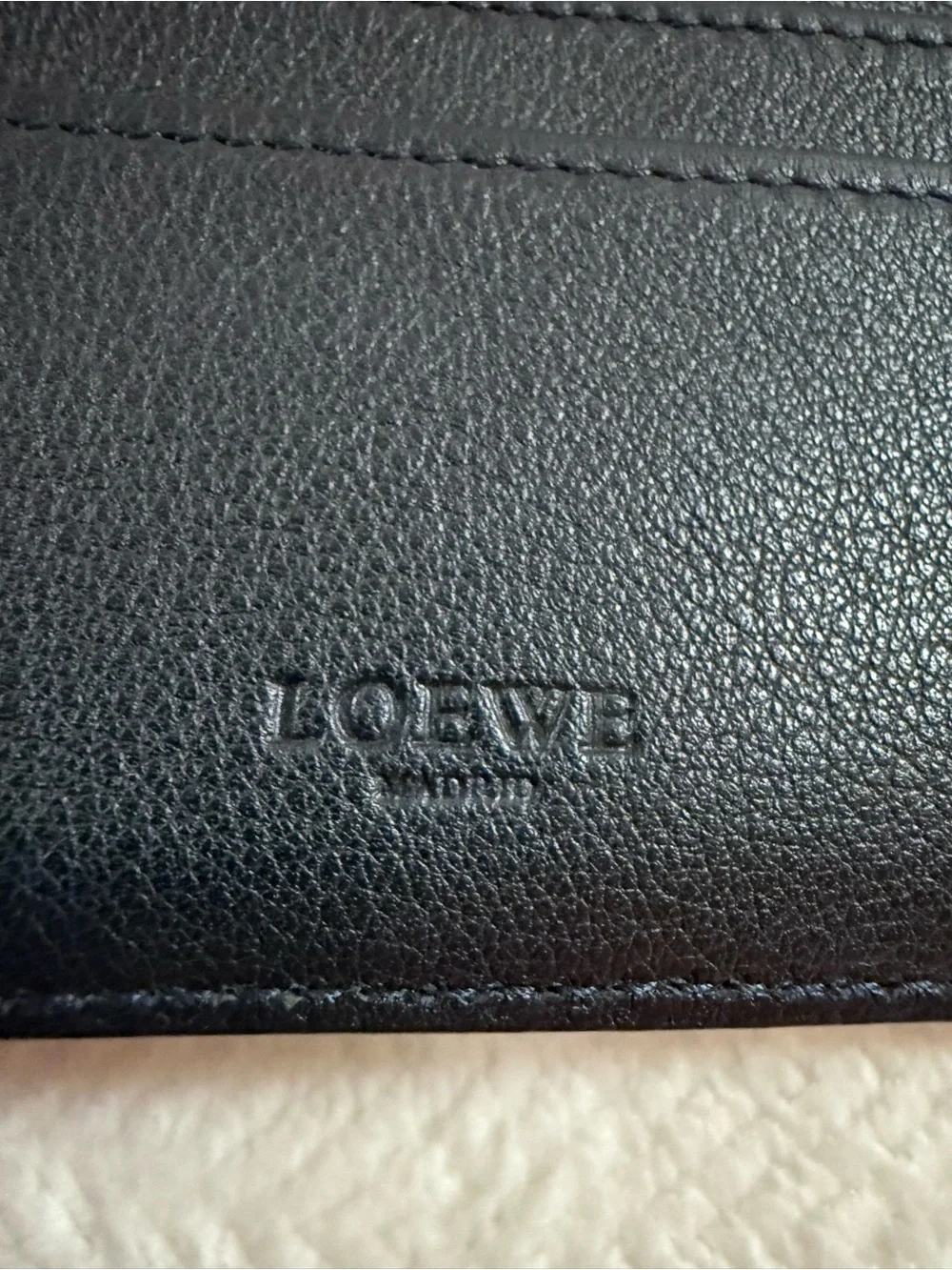 Loewe Black and Brown Anagram Bifold Wallet FULL INCLUSION